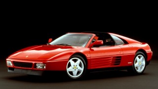フェラーリ 348 (’89~’94):328の後継モデルとして登場。エンジンを縦置きに