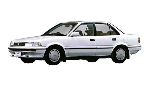 トヨタ カローラ 6代目 1987 1991 ハイメカツインカム車やフルタイム4wd車を設定 E9 ビークルズ